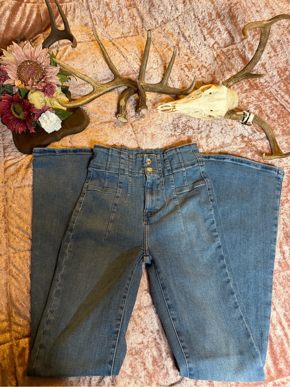 Free people,We the Free (Jayde style) high rise flare,70’s boho western